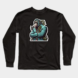 Shades of Toughness - Cool Gorilla Long Sleeve T-Shirt